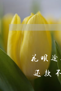 花呗逾期和最低还款吗(花呗逾期了有个最低还款不算逾期什么意思)