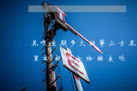 花呗逾期多久转第三方(花呗逾期换了账户用,里面的钱会给转走吗)