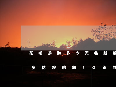 花呗逾期多少天会起诉 我已经还了2000多（花呗逾期14天共计3万要起诉）