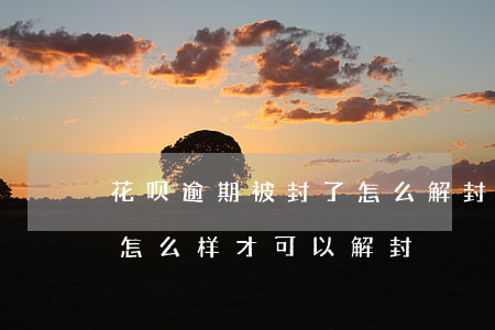花呗逾期被封了怎么解封(花呗逾期被冻结了,怎么样才可以解封)