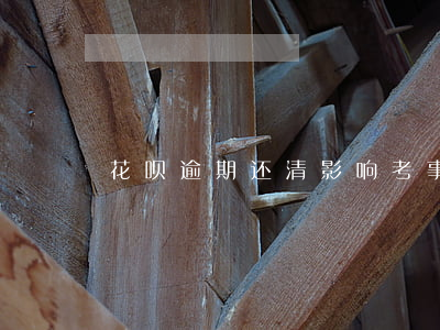 花呗逾期还清影响考事业单位吗-