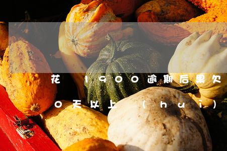 花唄1900逾期后果(欠花唄700逾期30天以上,會(huì)不會(huì)被起訴)