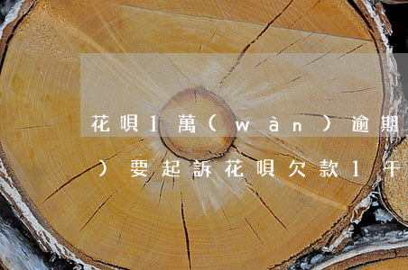 花唄1萬(wàn)逾期半年說(shuō)要起訴(花唄欠款1千多逾期半年會(huì)法院起訴嗎)