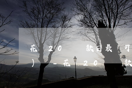 花唄20號還款日最遲可以幾點(diǎn)還-花唄20號還款日最遲可以幾點(diǎn)還款