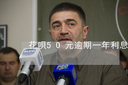 花唄50元逾期一年利息是多少-
