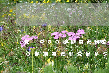花唄900逾期每天利息是多少-花唄900逾期每天利息是多少啊