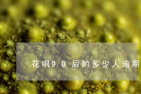 花唄90后的多少人逾期(90后花唄負債率)