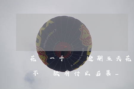 花唄一千塊錢逾期五天(花唄逾期1000天不還款有什么后果_)