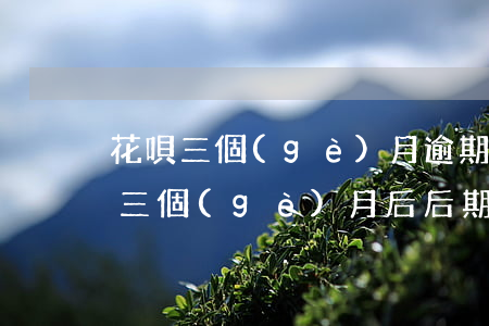 花唄三個(gè)月逾期4000(花唄逾期三個(gè)月后,后期慢慢還款會(huì)被起訴嗎?)