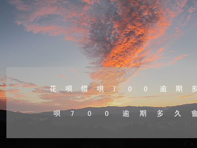 花唄借唄700逾期多久會被起訴-花唄借唄700逾期多久會被起訴呢