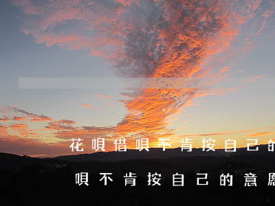 花唄借唄不肯按自己的意愿去還款-花唄借唄不肯按自己的意愿去還款怎么辦