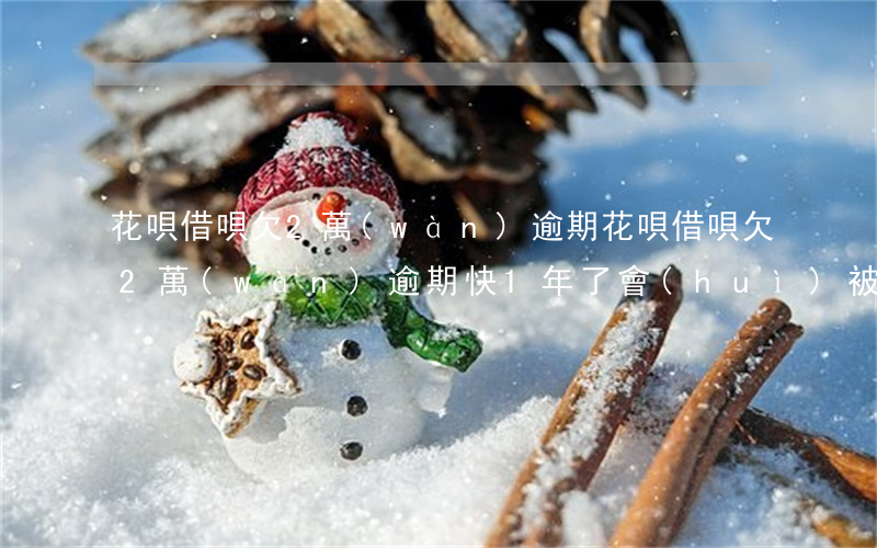 花唄借唄欠2萬(wàn)逾期(花唄借唄欠2萬(wàn)逾期快1年了會(huì)被起訴嗎?)