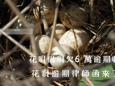 花唄借唄欠6萬逾期收到律師函(支付寶借唄花唄逾期律師函來了后果嚴(yán)重嗎)