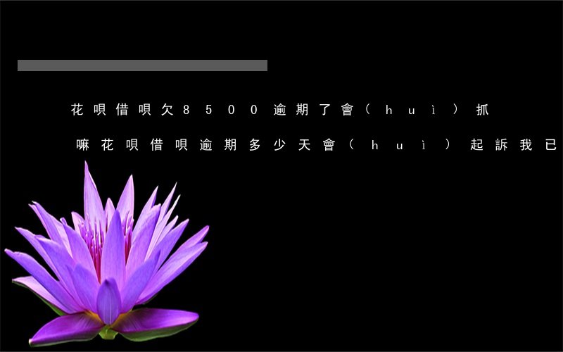 花唄借唄欠8500逾期了會(huì)抓嘛(花唄借唄逾期多少天會(huì)起訴,我已經(jīng)還了2000多)