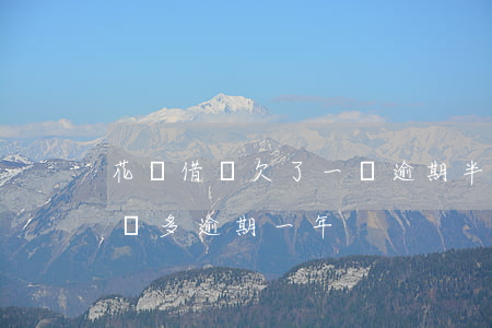 花唄借唄欠了一萬逾期半年了(支付寶借唄一萬多逾期一年)