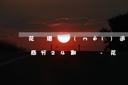 花唄借唄沒(méi)逾期能協(xié)商分24期還嗎-花唄借唄沒(méi)逾期能協(xié)商分24期還嗎怎么還