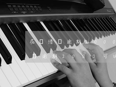 花唄借唄逾期2000可以起訴么-花唄借唄逾期2000可以起訴么