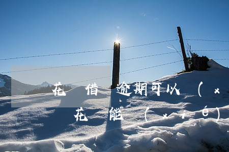 花唄借唄逾期可以協(xié)商推遲還款嗎(花唄能協(xié)商延期還款嗎)