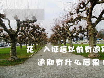 花唄入征信以前有逾期(花唄逾期上征信嗎?花唄逾期有什么后果1200元)