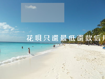 花唄只還最低還款信用受影響嗎-