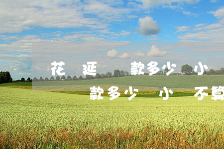 花唄延遲還款多少個小時不算逾期-花唄延遲還款多少個小時不算逾期了
