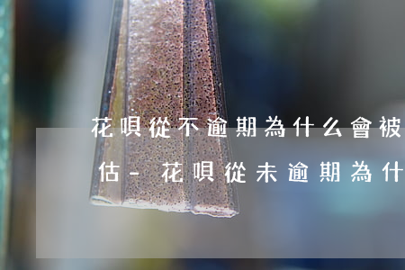 花唄從不逾期為什么會被凍結(jié)評估-花唄從未逾期為什么會被凍結(jié)無法使用