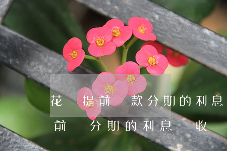 花唄提前還款分期的利息還用還嗎-花唄提前還分期的利息還收嗎