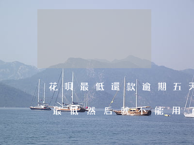 花唄最低還款逾期五天(花唄逾期兩天后還了最低然后就不能用了)