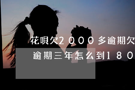 花唄欠2000多逾期(欠了花唄1000塊逾期三年怎么到1800)