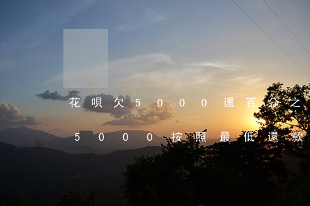 花唄欠5000還百分之0.05-花唄欠5000按照最低還款利息要收多少