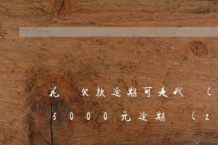 花唄欠款逾期可是我沒(méi)花(花唄欠5000元逾期長(zhǎng)時(shí)間沒(méi)錢(qián)還會(huì)怎么樣)