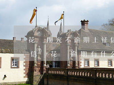 花唄用光不逾期上征信嗎(花唄借唄逾期上征信嗎?花唄逾期有什么后果)