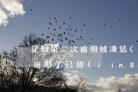 花唄第二次逾期被凍結(jié)(花唄之前逾期了,已經(jīng)還了,可用額度被凍結(jié))