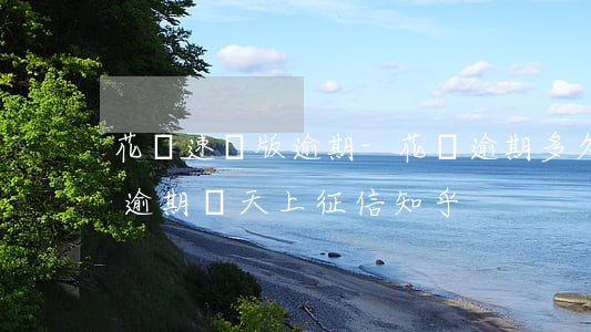 花唄速審版逾期-花唄逾期多久上征信?花唄逾期幾天上征信知乎
