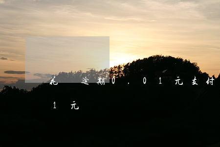 花唄逾期0.01元(支付寶花唄逾期0.01元)