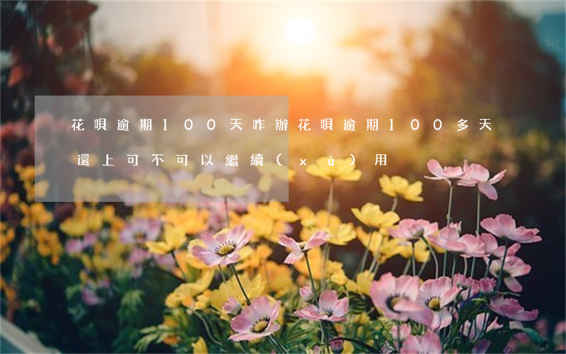 花唄逾期100天咋辦(花唄逾期100多天還上可不可以繼續(xù)用)