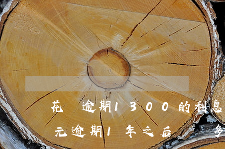 花唄逾期1300的利息(欠花唄4000多元逾期1年之后還,罰多少利息)