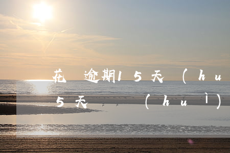 花唄逾期15天會(huì)怎么樣(花唄15天沒還會(huì)怎么樣)