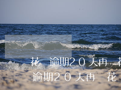 花唄逾期20天再還花唄還能不能用-花唄逾期20天再還花唄還能不能用了