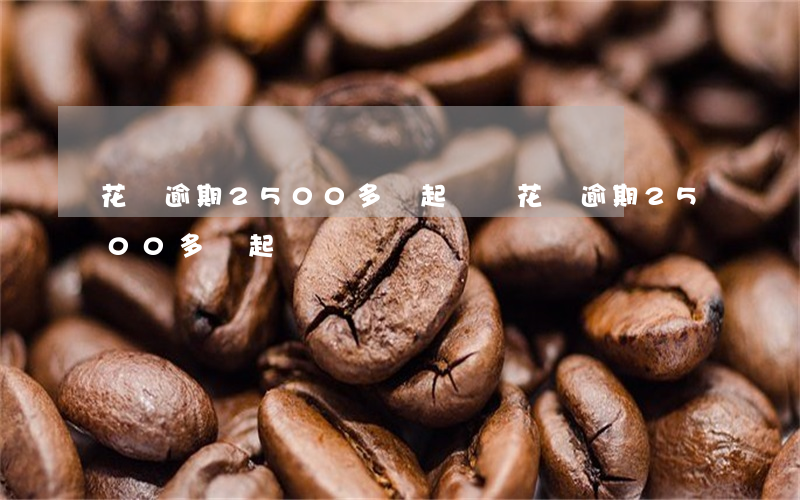 花唄逾期2500多會起訴嗎(花唄逾期2500多會起訴嗎)