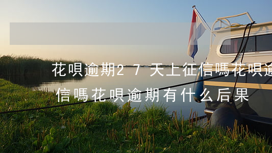 花唄逾期27天上征信嗎(花唄逾期7天上征信嗎?花唄逾期有什么后果)