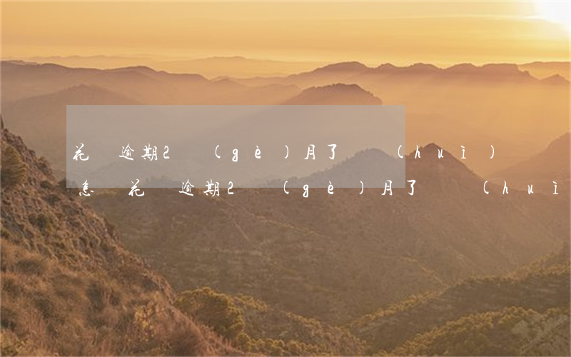 花唄逾期2個(gè)月了還會(huì)怎樣(花唄逾期2個(gè)月了還會(huì)怎樣)
