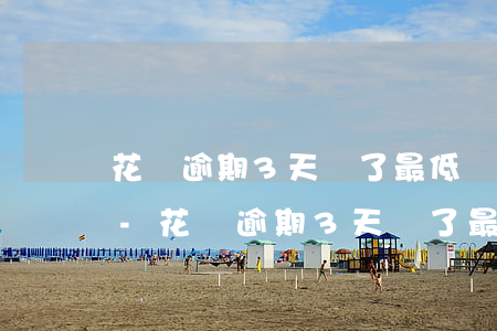 花唄逾期3天還了最低還款怎么沒有額度了-花唄逾期3天還了最低還款怎么沒有額度了呢