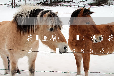 花唄逾期50塊5年了(花唄逾期兩年多,欠了五千多說(shuō)要立案)