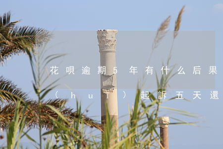花唄逾期5年有什么后果(花唄逾期多少天會(huì)起訴五天還會(huì)怎么樣)