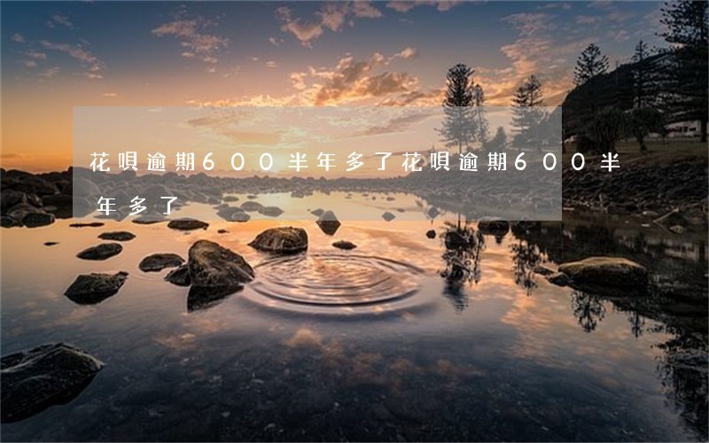 花唄逾期600半年多了(花唄逾期600半年多了)