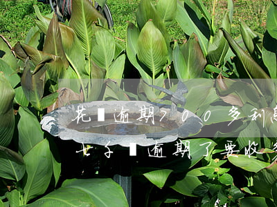 花唄逾期700多利息費(fèi)(欠花唄七千塊,逾期了要收多少手續(xù)費(fèi))