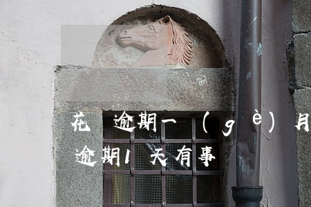 花唄逾期一個(gè)月還一半(支付寶花唄逾期1天有事嗎?)