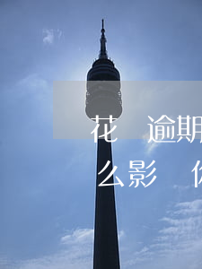 花唄逾期一天還款影響嗎(花唄逾期還款有什么影響?你敢不還款嗎)