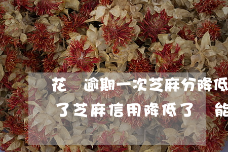 花唄逾期一次芝麻分降低多少錢-花唄逾期了芝麻信用降低了還能恢復嗎